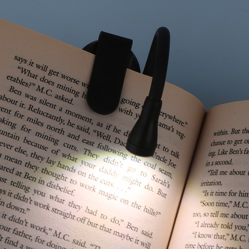 Mini LED Eye Protection Book Night Light Adjustable Clip 360° Flip Study Lamp - Afbeelding 12 van 14
