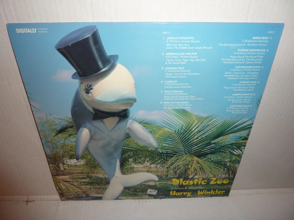 HARRY WINKLER - Plastic Zoo . LP 33T . RARE ELECTRO DISCO FUNK LETFIELD . EX+ - Photo 2/4