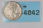 1916-D KEY DATE 50C WALKING LIBERTY SILVER HALF DOLLAR RAW-4042