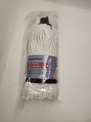 Cotton Replacement Mop Heads For Threaded Handle Essentials NEW In PACKAGE 