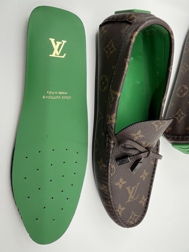 New Authentic Mens Louis Vuitton Monogram Driver Loafer 7 LV/ 8 US 1AARSP - Picture 22 of 24
