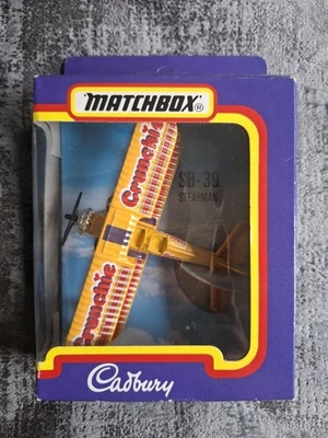 Vintage 1993 Matchbox Cadbury’s Crunchie Flying Circus SB-39 Stearman Bi-plane - Image 1 of 3
