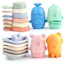 Baby Bath Toys for Kids Ages 1-3, 15 PCS Mold Free Bath Toys for Toddlers 2-4...