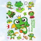Cartoon Frosch Wallpaper Adhesive Home Wandkunst Aufkleber Badezimmer