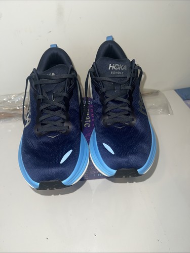 Hoka One One Hombres Bondi 8 1123202 OSAA Azul Zapatos para Correr Tenis Talla 10.5D - Imagen 4 de 24
