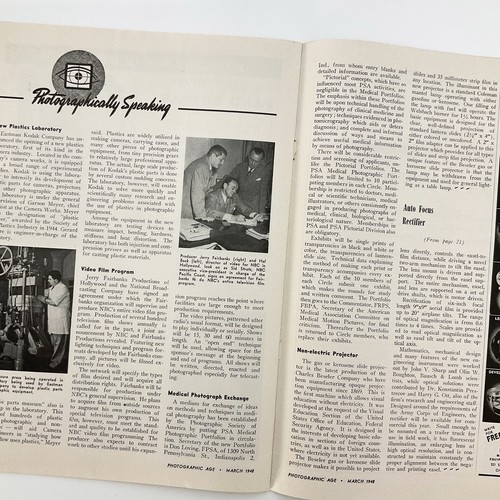 Photographic Age Magazine March 1948 Under Glass Auto Focus Photo Mapping - Imagen 11 de 20