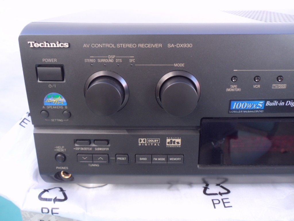 Technics SA-DX930 Stereo Receiver with Remote, Box, Near