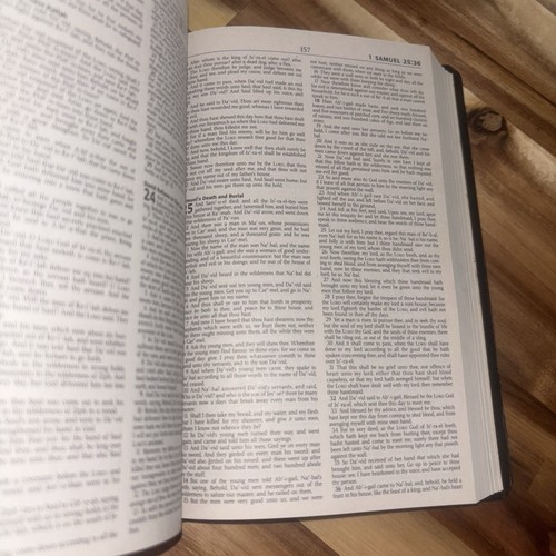 Vintage Holy Bible 1987 Red Letter Thomas Nelson KJV Black King James Version - Picture 8 of 11