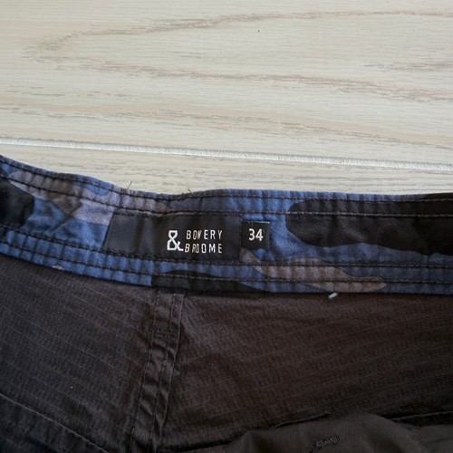 Bowery & Broome Herren Cargo Shorts Gr. 34 dunkelgrau Neu mit Etikett Fehler - Bild 3 von 7