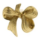 Schubladenknopf, Möbelknopf, Türgriff, Messing, Schleife, dekorativer