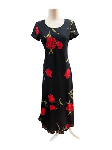 Rose Print Maxi Dress - Picture 3 of 4