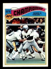 1977 Topps Football #526 AFC Championship VG/EX *d5