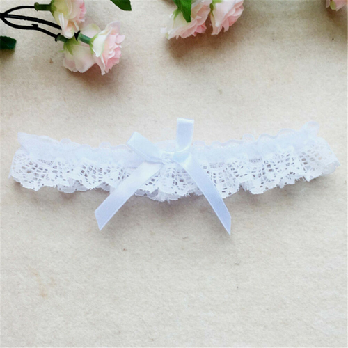 Women Bridal Elastic Lace Bowknot Garters Leg Belt Wedding Party Accessory fa - Picture 2 of 17