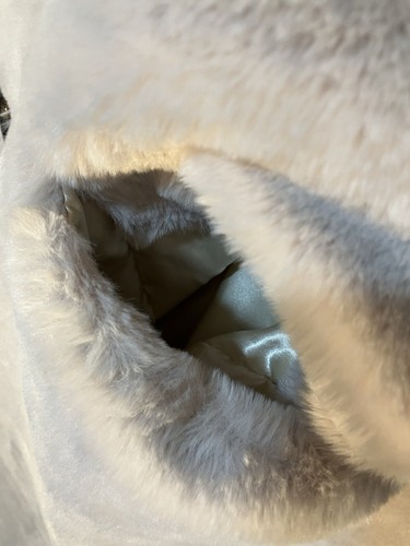 Oversized faux fur/plush M/L coat beige ZA lined buttons BNWT Formal comfy soft - Picture 21 of 22