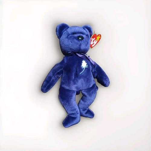 NEW RETIRED 1st Edition Ty Beanie Baby Princess Diana Bear RARE 1997 w/errors. - Picture 7 of 14
