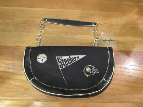 NEW WITH TAGS - RARE! Sydney Love PITTSBURGH STEELERS NFL PURSE HANDBAG FOOTBALL - Picture 4 of 12