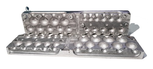 Angeln Sinker Form Aluminium Blei Runde Vorrichtung Do It 20 Hohlraum (1 - 15 G) - Bild 2 von 7