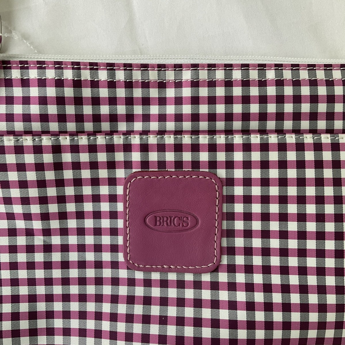 Brics X Bag Pink Plaid Urban Envelope Crossbody Bag Adjustable