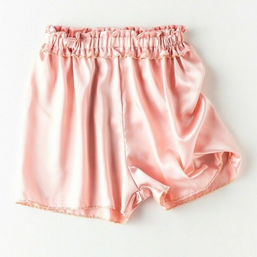 Ladies Satin Shorts Faux Silk Underwear Ruffle Knickers Safety Panties Sleepwear - Picture 3 of 18