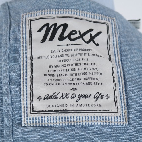 Mens Summer Blazer 42L UK Size MEXX Striped Blue Sport Coat Unconstructed Jacket - Picture 13 of 14