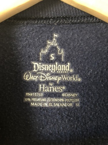 Walt Disney World 2013 Blue Sweatshirt, Size S, Mickey Donald Pluto Goofy 107 - Picture 4 of 8