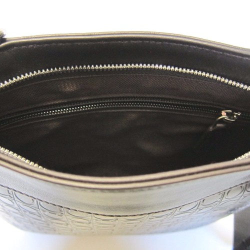 Leder Umhängetasche Salvatore Kuriertasche Neu B Ferragamo 288223 Braun Logo UYWwq8