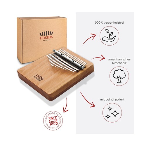 Hokema Kalimba B17 C Major - The Original Handmade in Germany - Thumb Piano -... - Picture 3 of 6