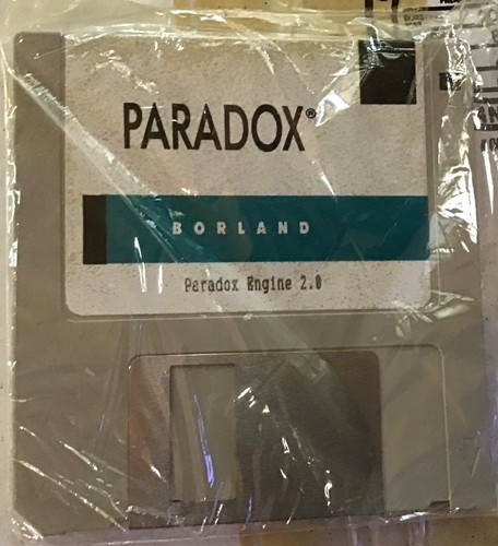Borland Paradox Engine 2.0 sealed in bag & SQL Link System disks Vintage SW - Picture 1 of 2