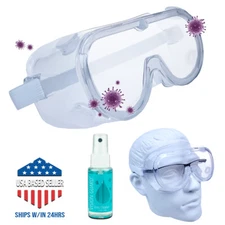 Safety Protective Goggles for Eye Protection Cover Over Glasses Splash Resistant