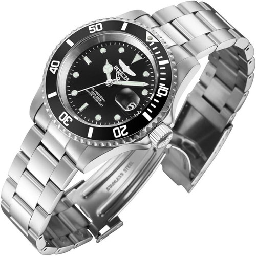 Reloj de cuarzo Invicta Pro Diver negro para hombre 200 m acero inoxidable 26970 - Imagen 2 de 4