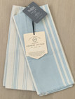 PiuBelle Premier Linens European Country Cottage Striped Kitchen Towels Set of 2