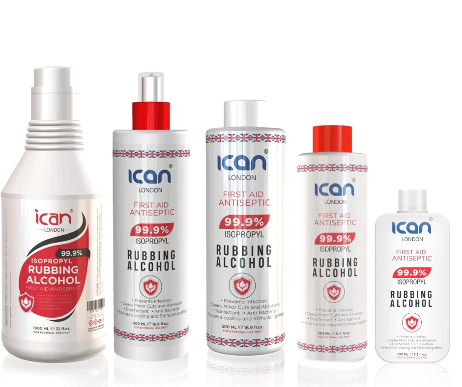 ICAN LONDON ICAN Isopropyl Alcohol 99.9% PURE Lab Grade Isopropanol Rubbing Disinfectant IPA