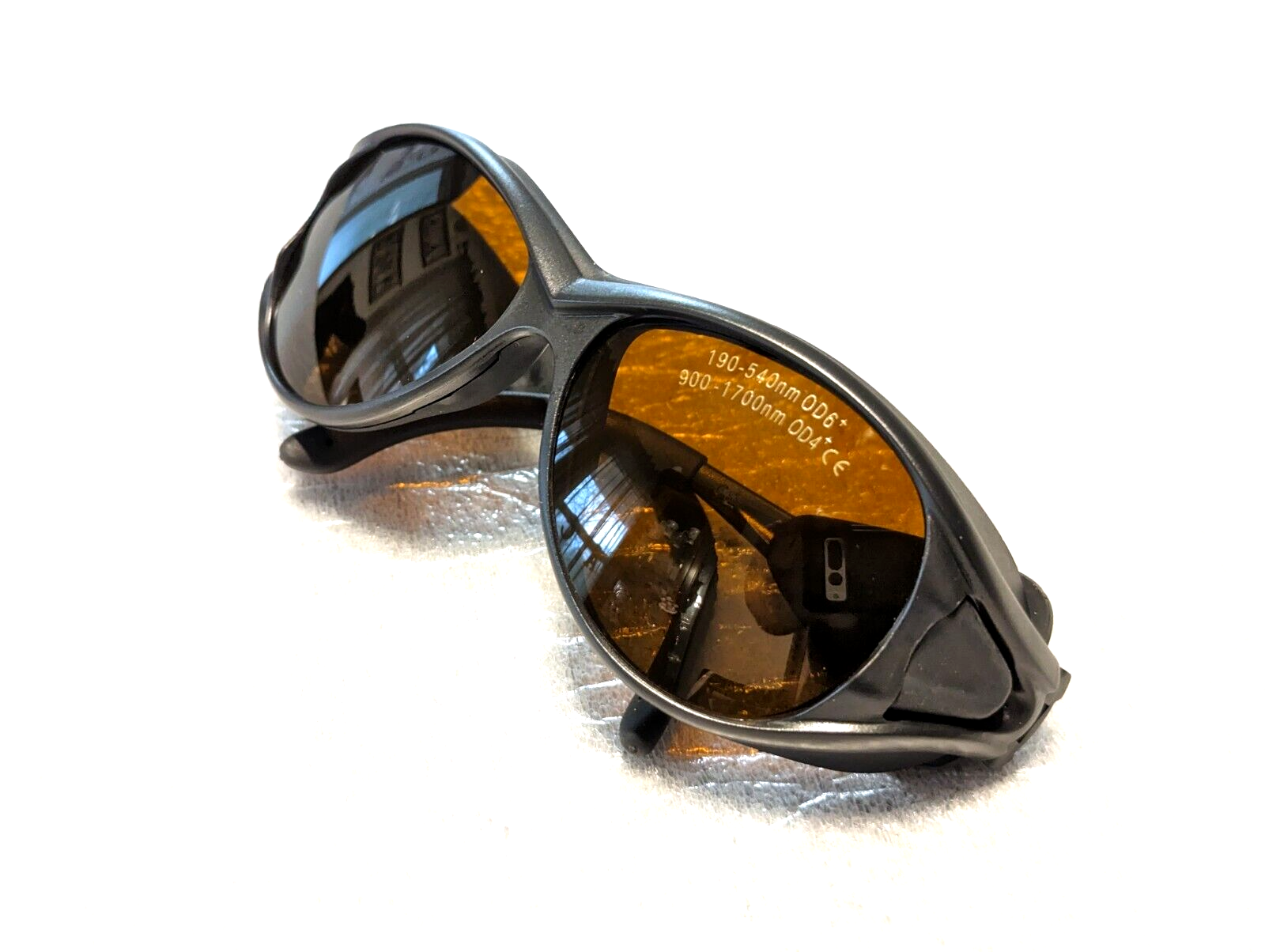 FREEMASCOT OD 6+ 190nm-550nm / 800nm-1100nm Wellenlänge Professionelle Laser-Schutzbrille Für 405nm, 450nm, 532nm, 808nm, 980nm, 1064nm Laser (Style 1B