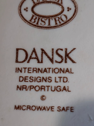 Dansk Christianshavn Blue Five Flat Cups 2-3/4" and Three Saucers Portugal/Japan - Picture 10 of 10