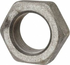 2-12 UNF Steel Right Hand Hex Jam Nut 3" Across Flats, 1-3/32" High, Uncoated