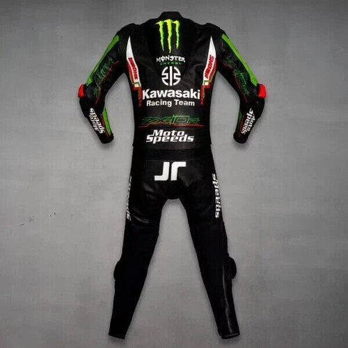 MotoGP Kawasaki Personalizado Motocicleta Carreras Motocicleta Cuero de Vaca Traje de Carrera - Imagen 2 de 9