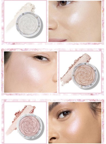 Langmanni Rose Peachy pink shade-2, Super Shiny 3 In 1 Highlighter gift for her - Picture 8 of 10