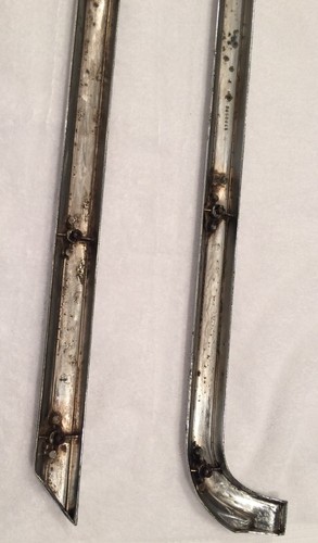 1967 Buick Skylark Used Rear Fender Skirt Moldings, GM #1380586, #1380587 - Picture 9 of 12