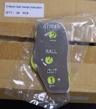 36 PACK METAL UMPIRE INDICATORS FACTORY DIRECT PRICING 3 DIAL NEON NUMBERS