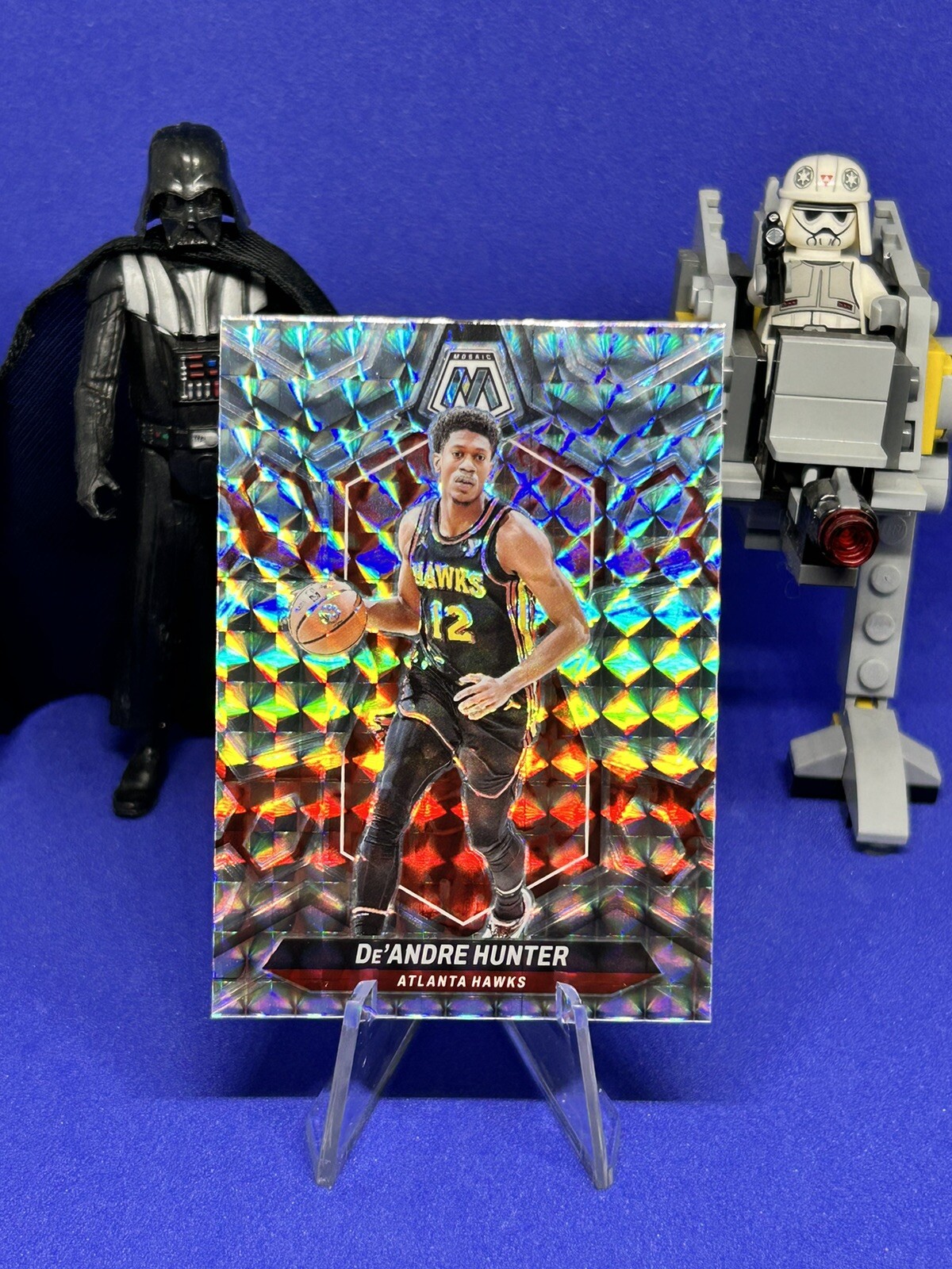 2023-24 Panini - Mosaic Basketball De’Andre Hunter Silver Mosaic Prizm #16