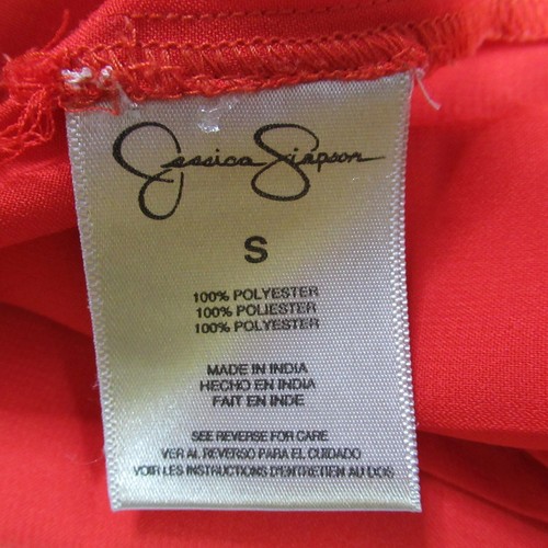 Jessica Simpson Tank Top Womens Size S Red Orange Spaghetti Strap Casual Fall - Picture 2 of 10