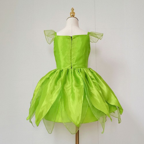 Kind Mädchen Karneval Halloween Fairy-Pixie Prinzessin Kleid Tinkerbell Cosplay - Bild 14 von 37
