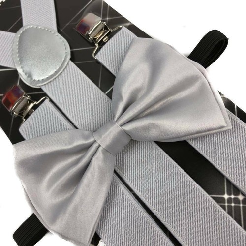 Adult Suspender + Bow-Tie Wedding Matching Set for Adults Men Women (USA Seller) - Picture 33 of 59