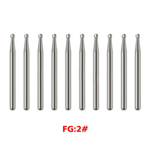 Taladro dental de carburo de tungsteno Bur FG tipo redondo para pieza de mano alta FG-02 en EE. UU. - Imagen 11 de 11