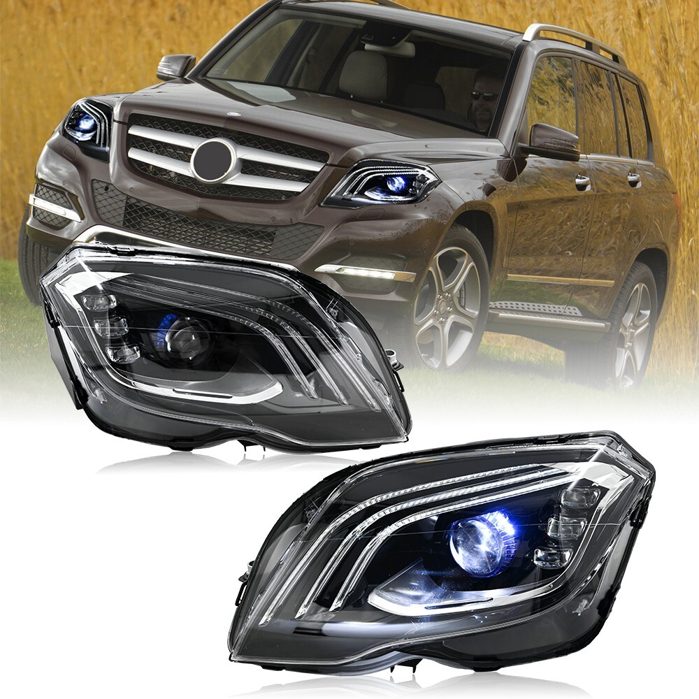 ヘッドライトカバー メルセデス・ベンツ GLKクラス X204 GLK200/GLK260/GLK300 後期 2013年〜2015年 クリアレンズ AP-XT800 入数：1セット(左右) : 車のヘッドライト レンズ カバー ベンツ GLK GLK200