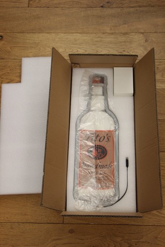 Brand NEW TITO'S VODKA LED Lighted Sign Bottle Shaped Bar Pub Man Cave