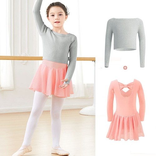 Ballet Top Girls Ballet Sweater Kids Dance Knitwear Sweater Warm Thermal Dance - Picture 23 of 47