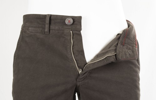 PANT. CORSARI CHINOS SLIM FIT MOD.367 IN FUSTAGNO STRETCH IN COTONE MORO - Foto 6 di 6