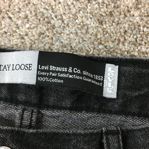 Levis SilverTab Jeans 30 Girls Gray Stay Loose Denim Baggy Wide Leg Skater Y2K - Picture 12 of 16
