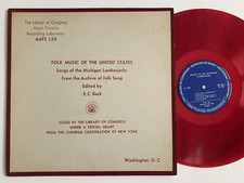 V/A - Songs Of The Michigan Lumberjacks - Library Of Congress AAFS L56 - Red Wax
